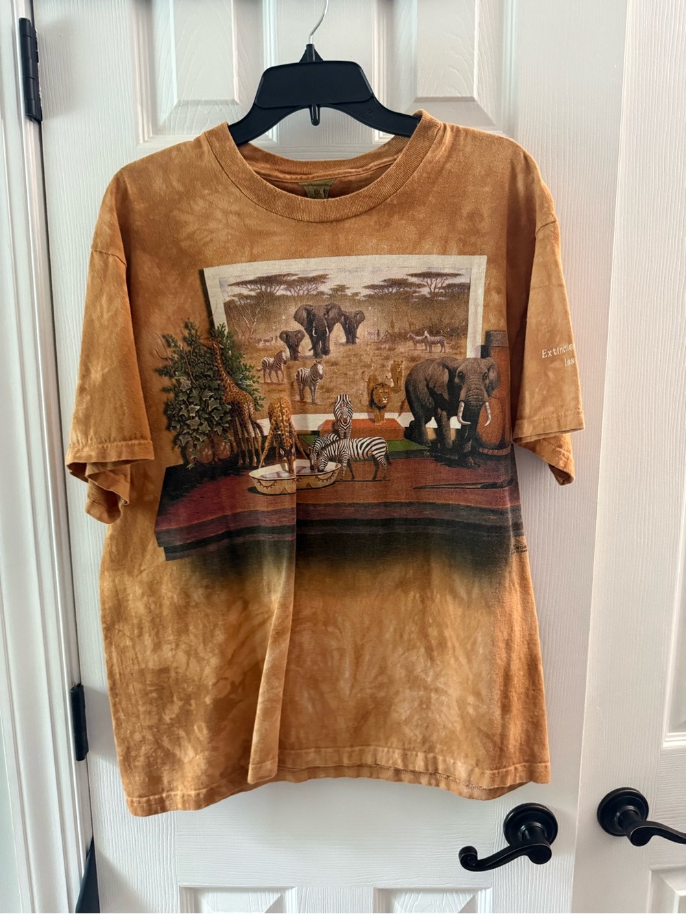 Vintage Safari Animal Graphic Tee - Tan